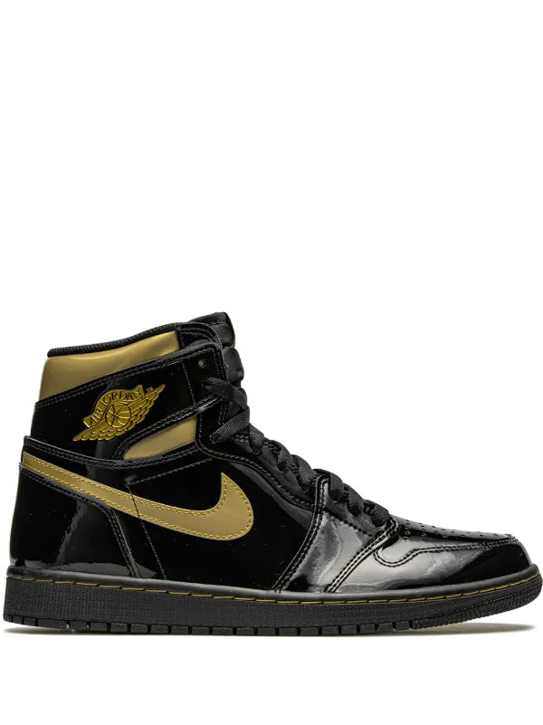 JORDAN 1 HIGH x BLACK METALLIC GOLD