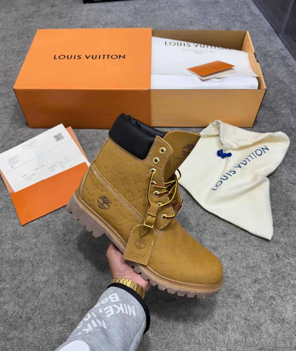 LOUIS VUITTON x TIMBERLAND ANKLE BOOTS