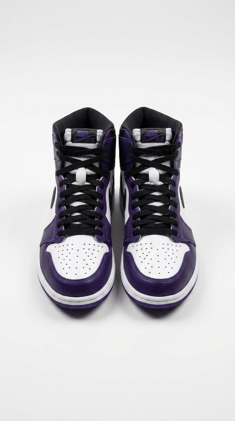 JORDAN 1 HIGH x COURT PURPLE WHITE