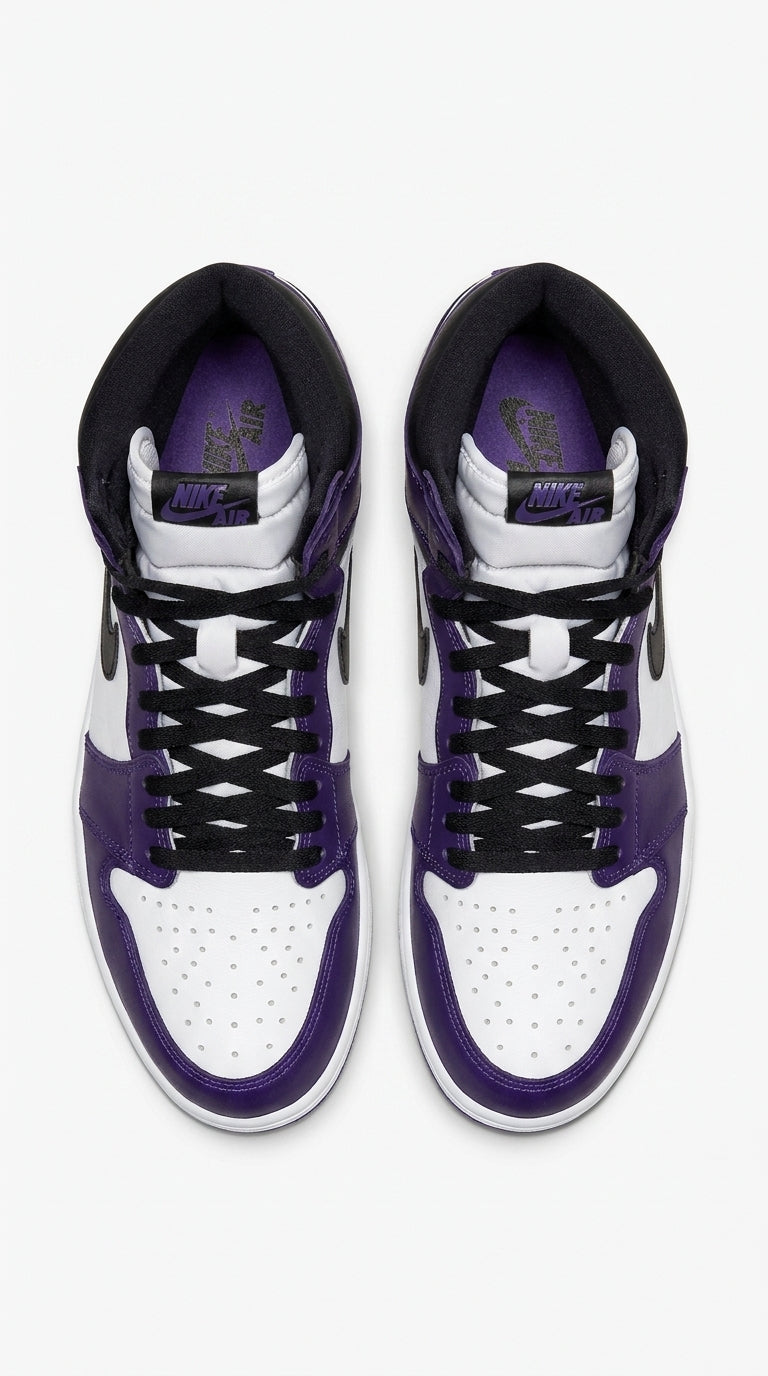 JORDAN 1 HIGH x COURT PURPLE WHITE