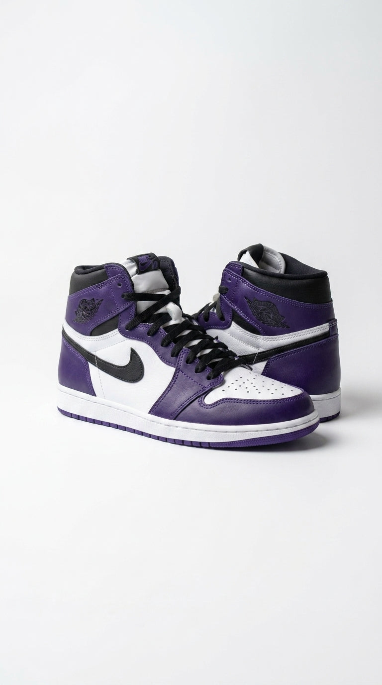 JORDAN 1 HIGH x COURT PURPLE WHITE