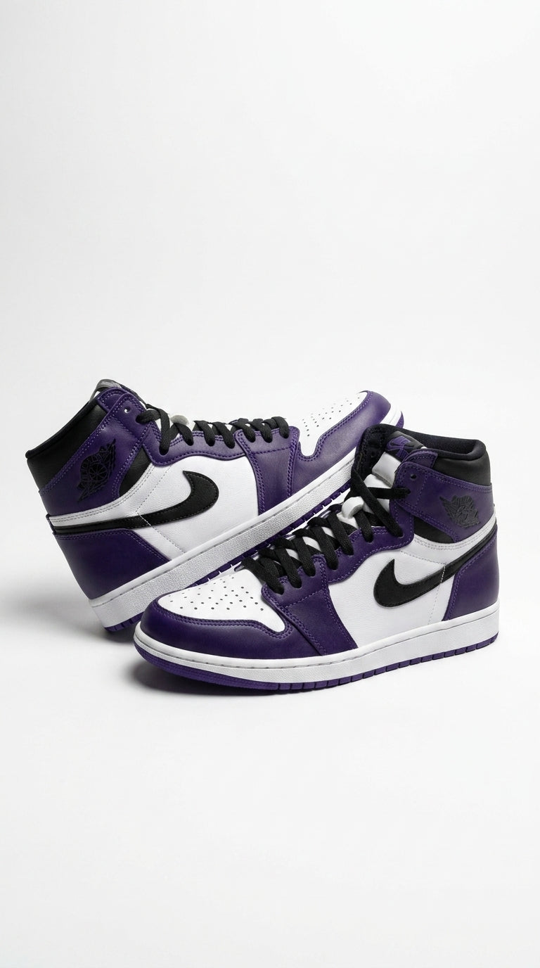 JORDAN 1 HIGH x COURT PURPLE WHITE
