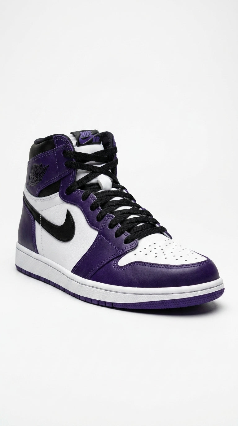 JORDAN 1 HIGH x COURT PURPLE WHITE