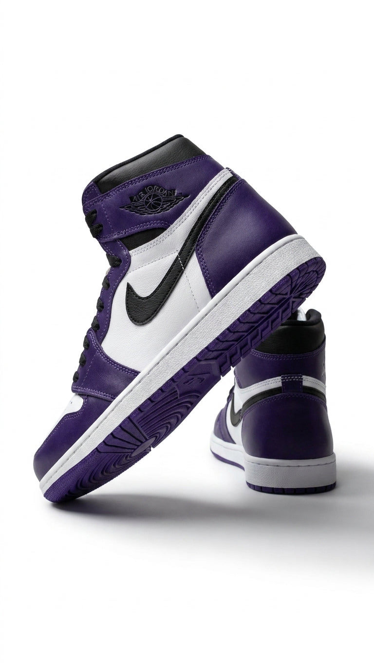 JORDAN 1 HIGH x COURT PURPLE WHITE