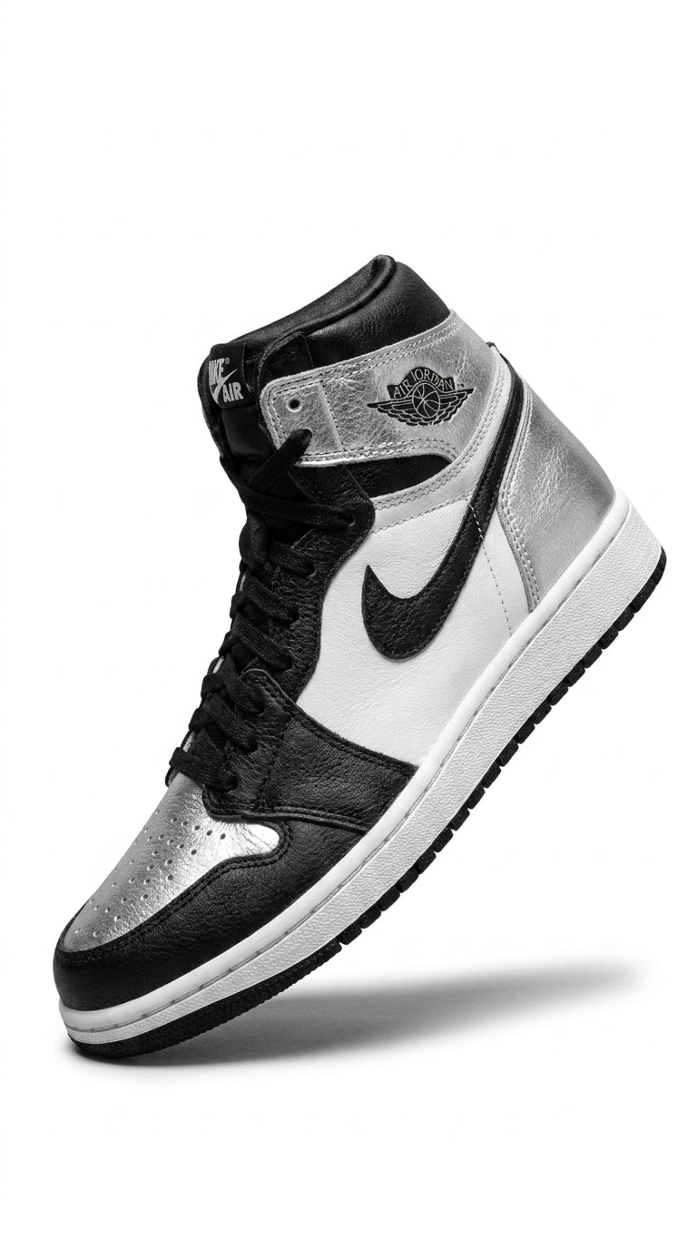 JORDAN 1 HIGH x SILVER TOE