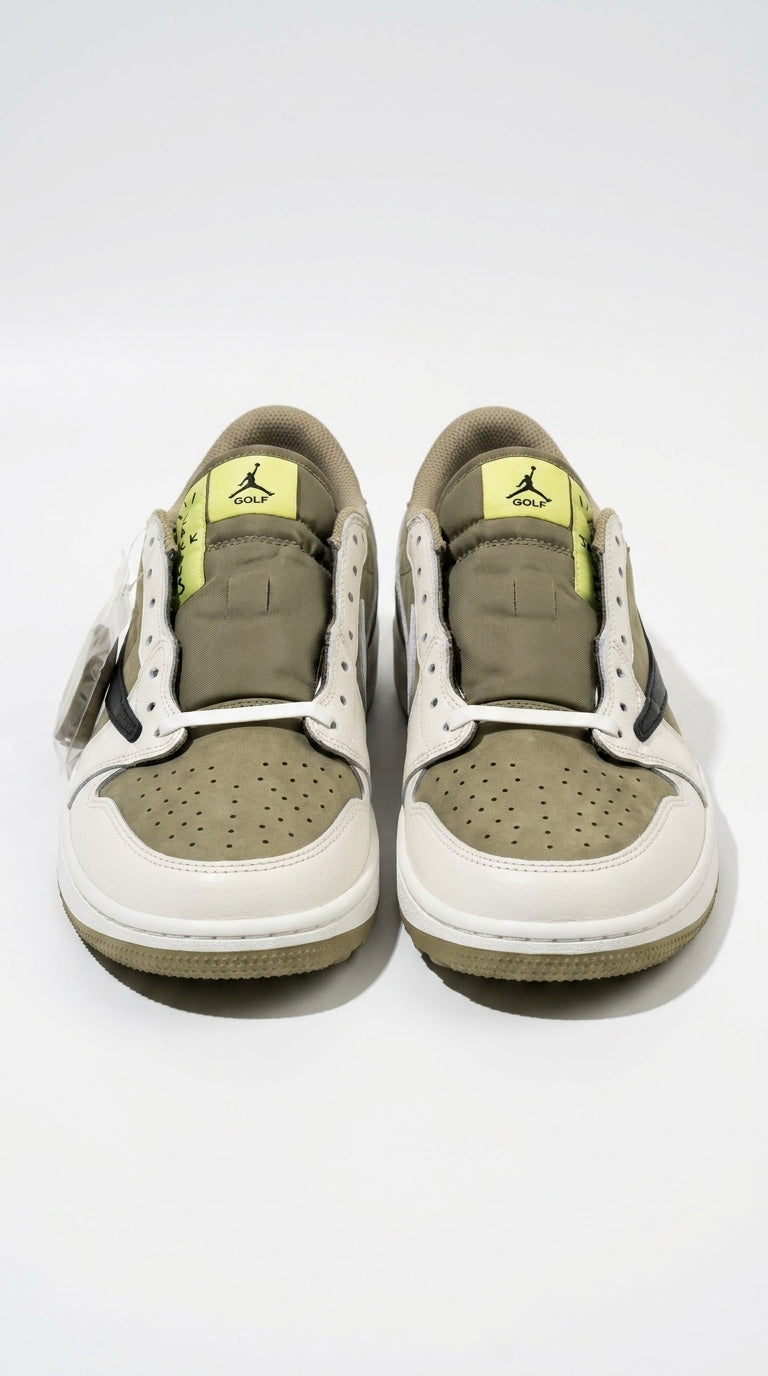 JORDAN 1 LOW GOLF x TRAVIS SCOTT NEUTRAL OLIVE