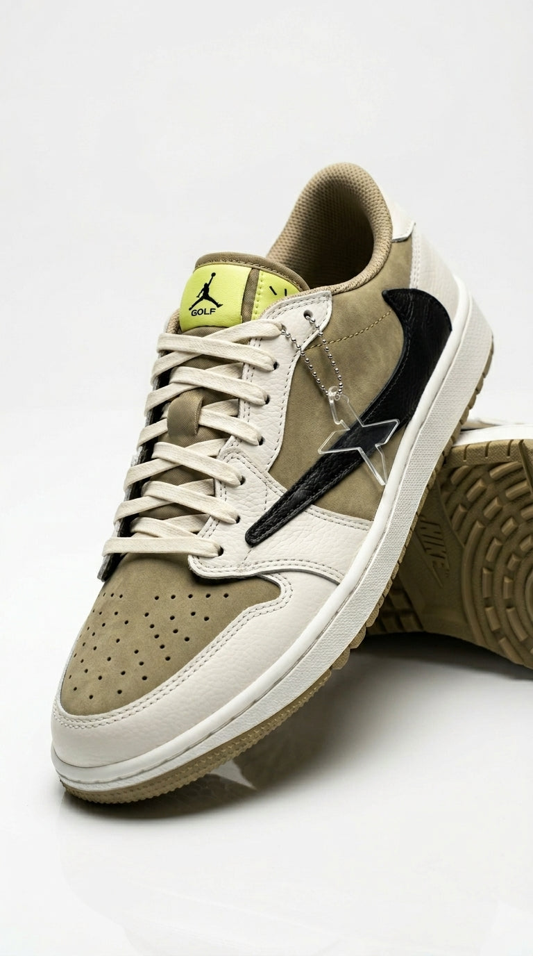 JORDAN 1 LOW GOLF x TRAVIS SCOTT NEUTRAL OLIVE