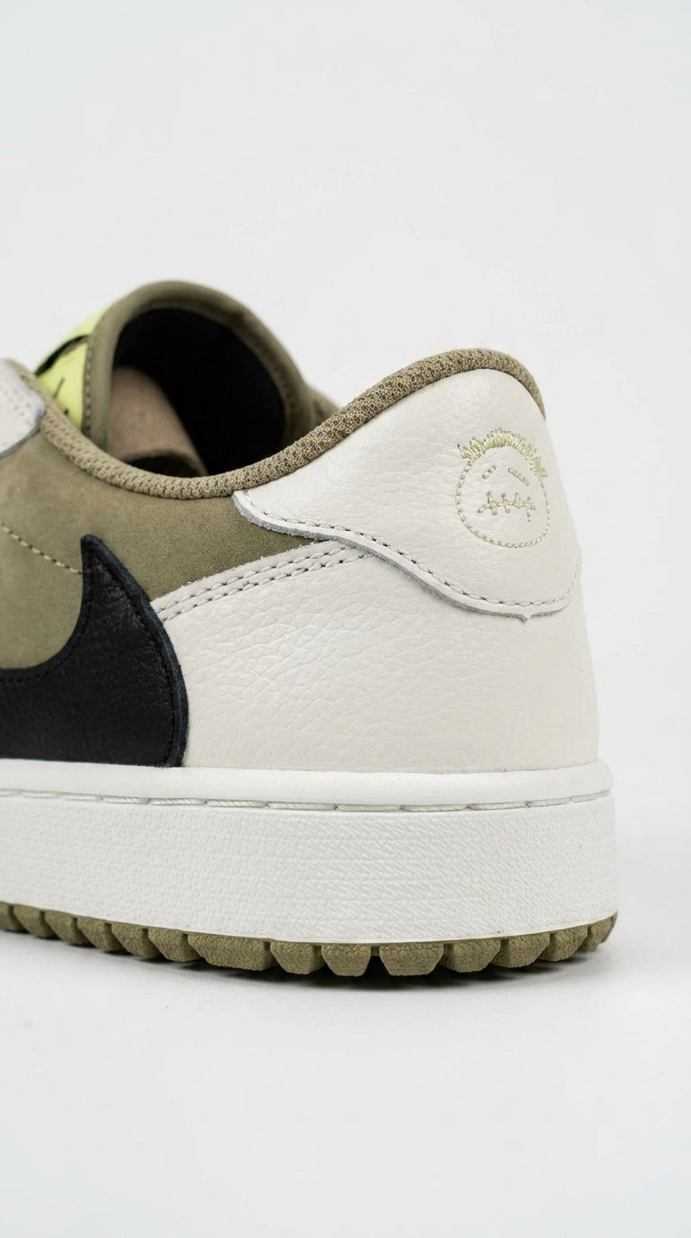 JORDAN 1 LOW GOLF x TRAVIS SCOTT NEUTRAL OLIVE
