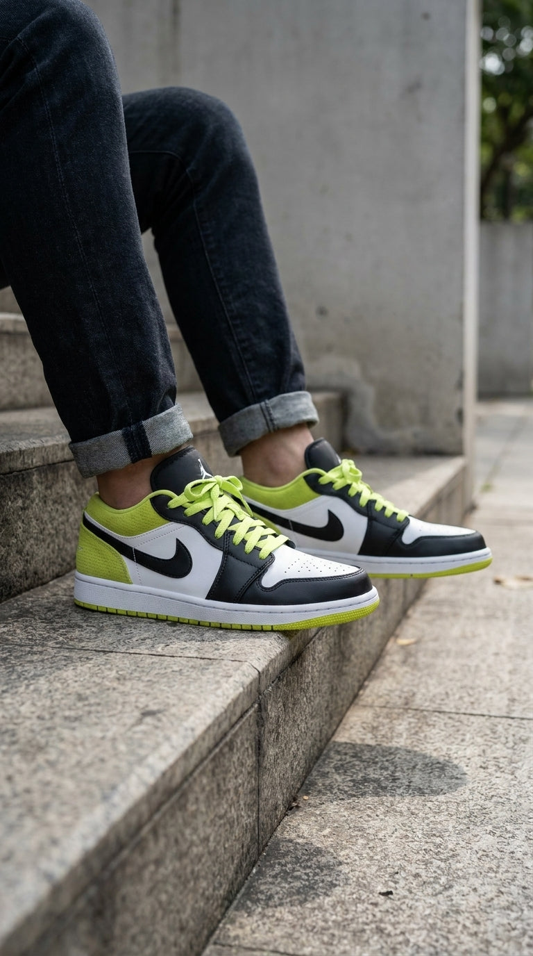 JORDAN 1 LOW x BLACK CYBER