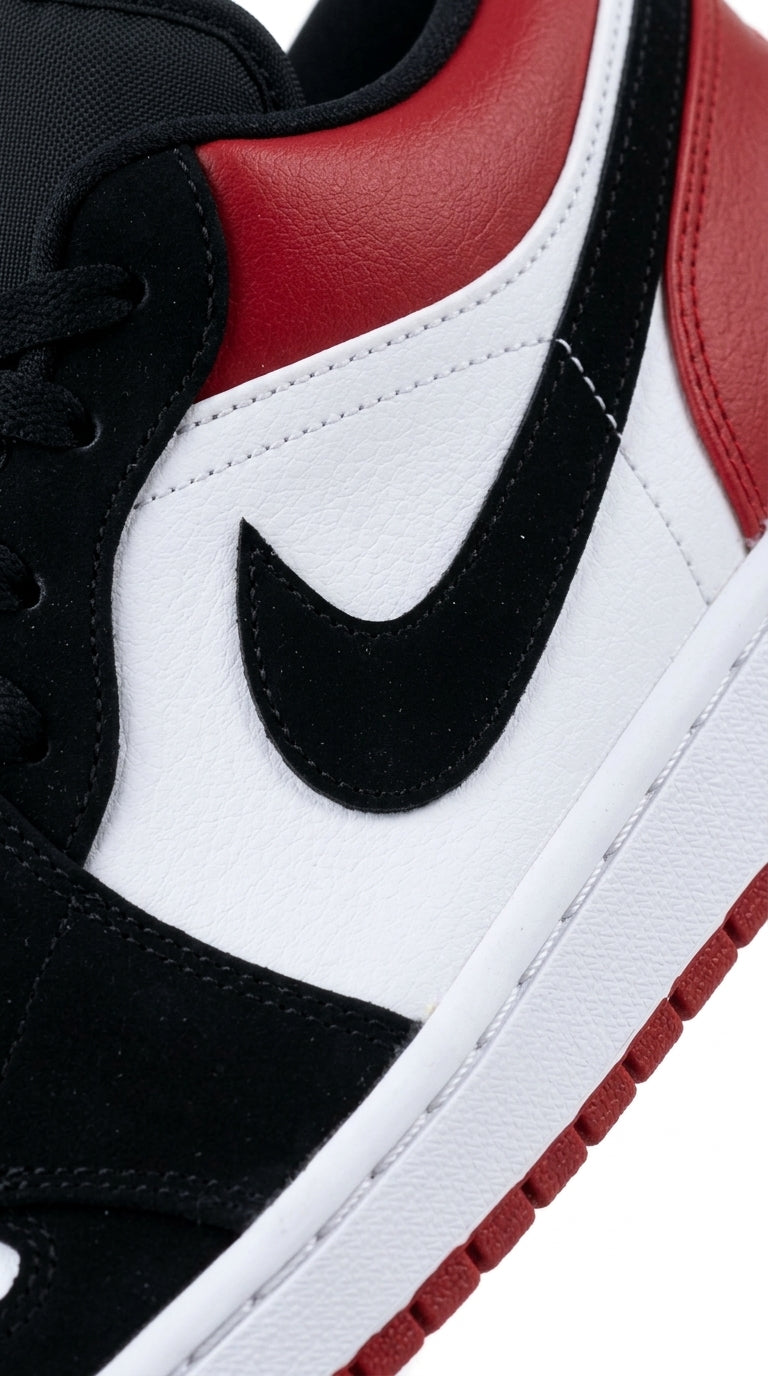 JORDAN 1 LOW x BRED TOE