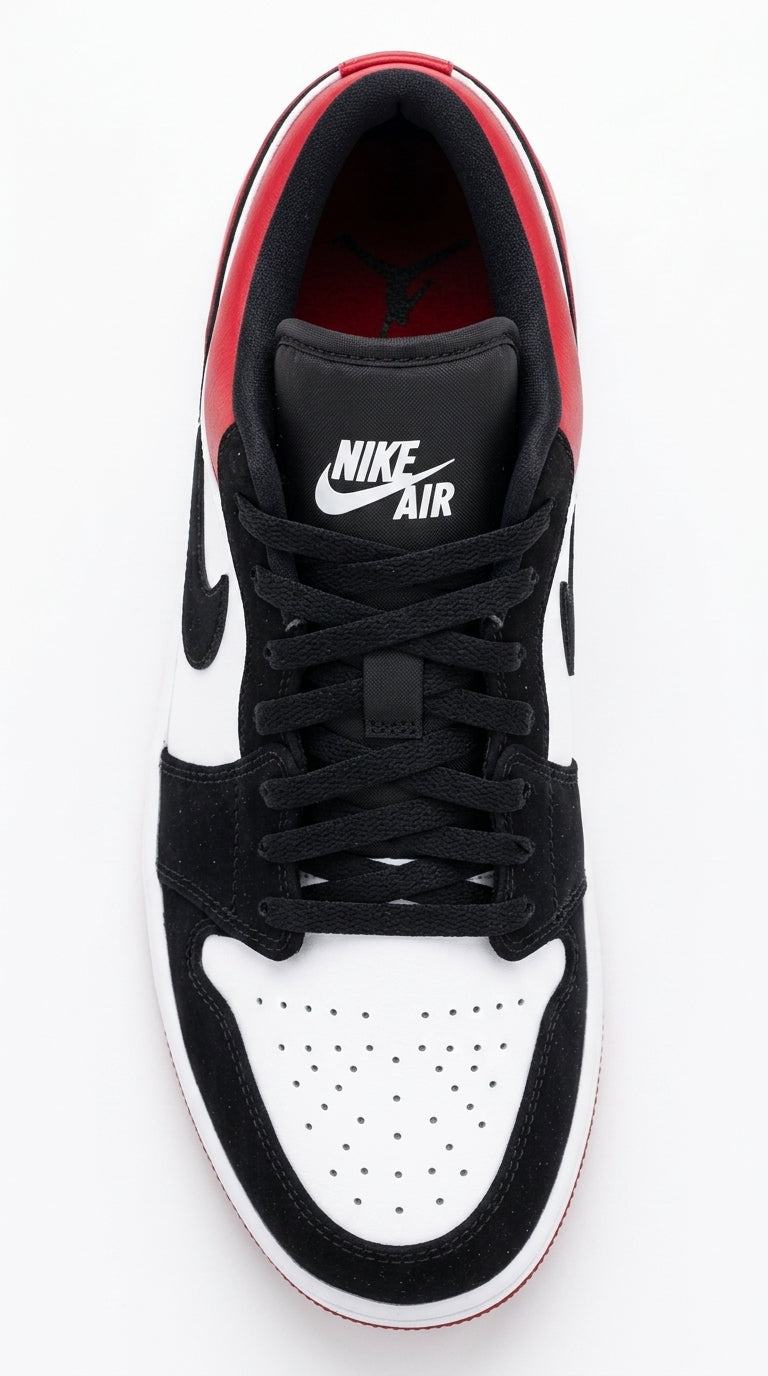 JORDAN 1 LOW x BRED TOE