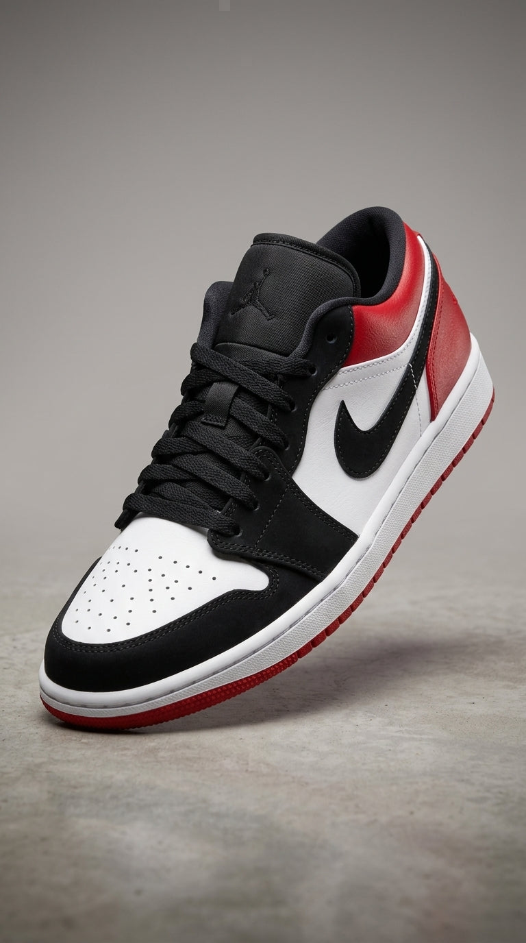 JORDAN 1 LOW x BRED TOE