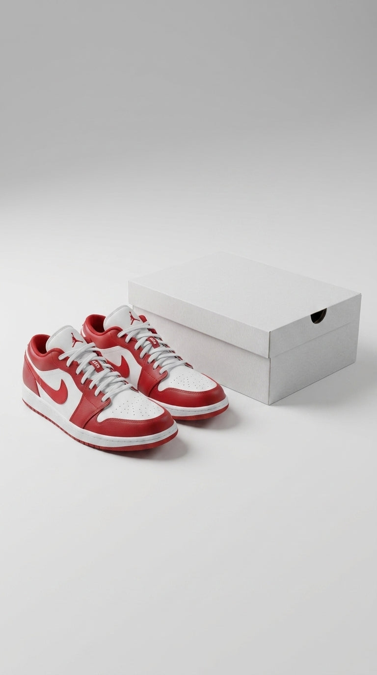 JORDAN 1 LOW x GYM RED WHITE