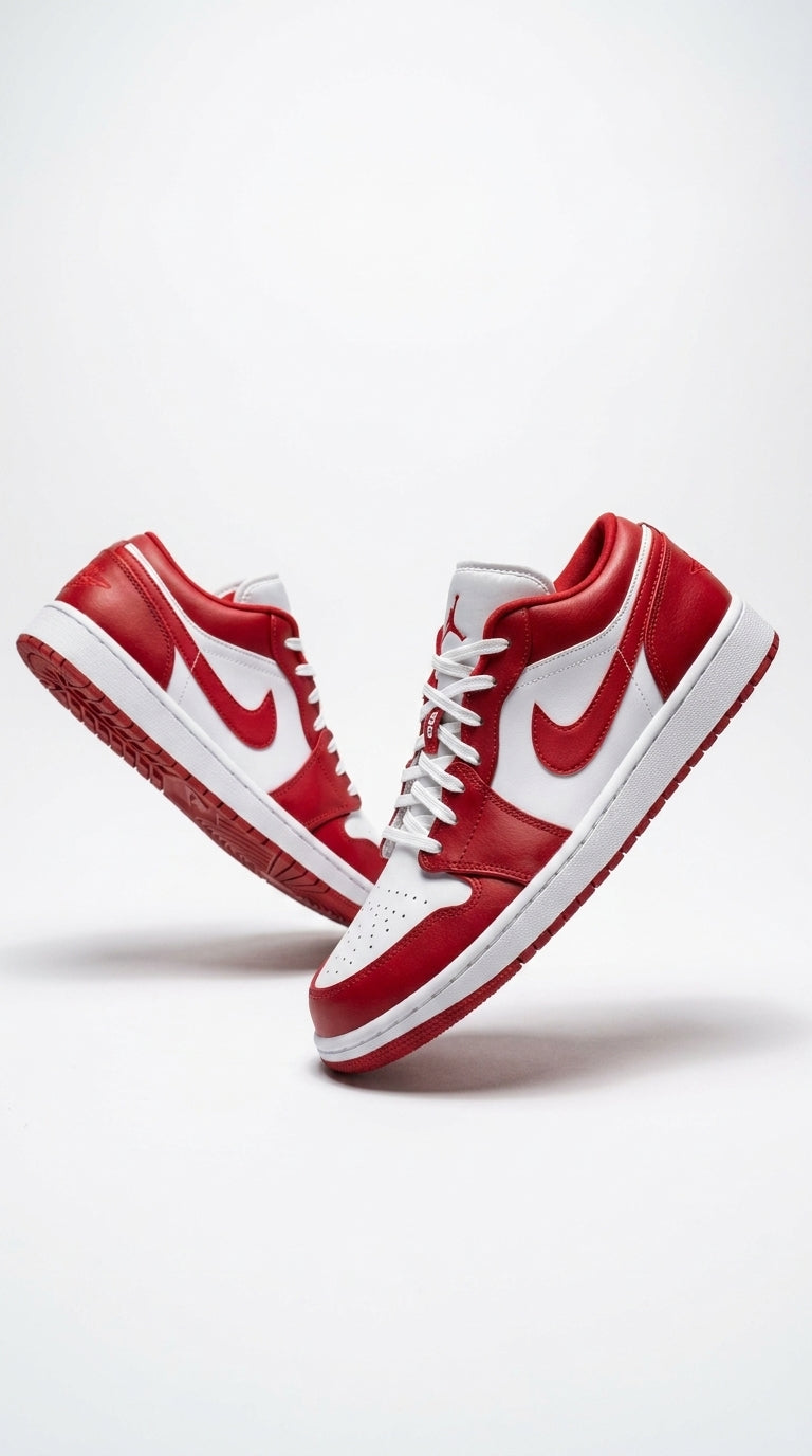 JORDAN 1 LOW x GYM RED WHITE