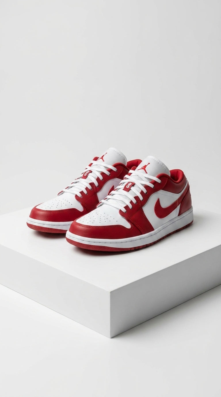 JORDAN 1 LOW x GYM RED WHITE