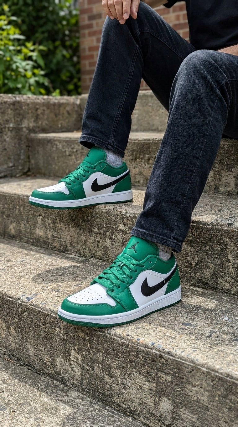 JORDAN 1 LOW x PINE GREEN