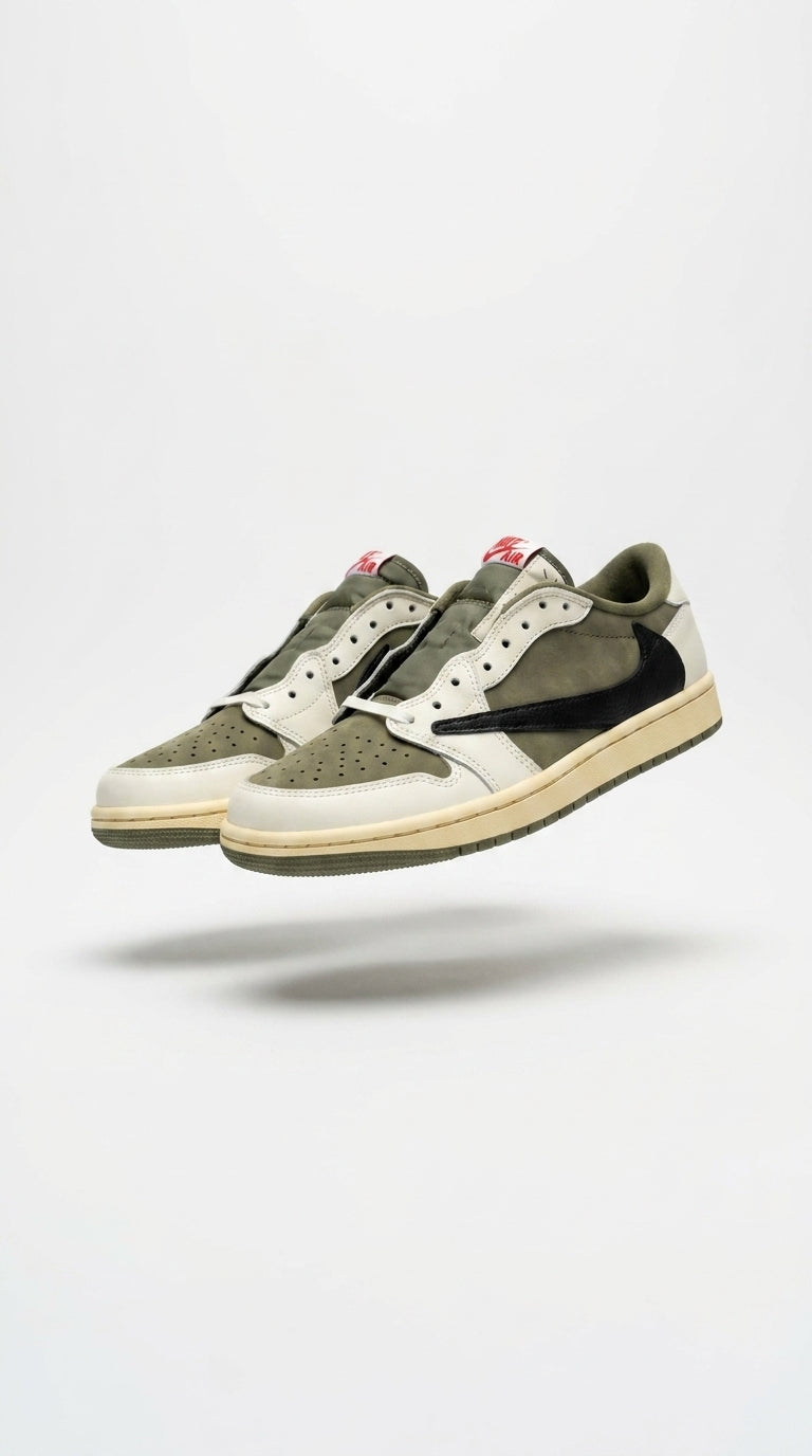 JORDAN 1 LOW x TRAVIS SCOTT OLIVE