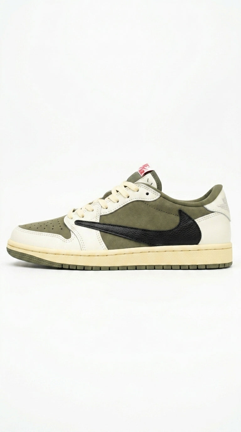 JORDAN 1 LOW x TRAVIS SCOTT OLIVE