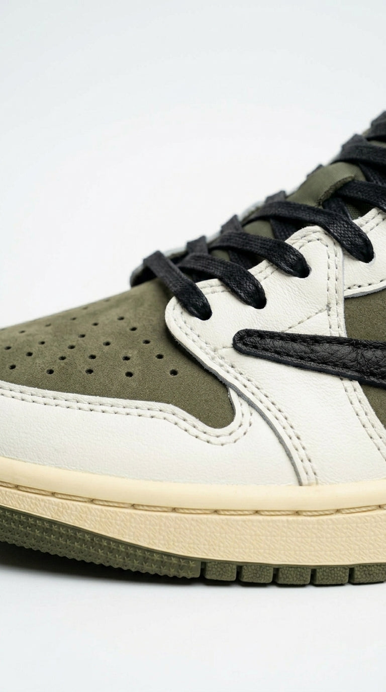 JORDAN 1 LOW x TRAVIS SCOTT OLIVE
