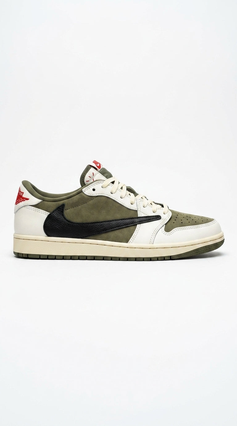 JORDAN 1 LOW x TRAVIS SCOTT OLIVE