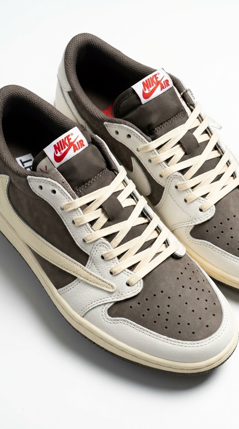 JORDAN 1 LOW x TRAVIS SCOTT REVERSE MOCHA