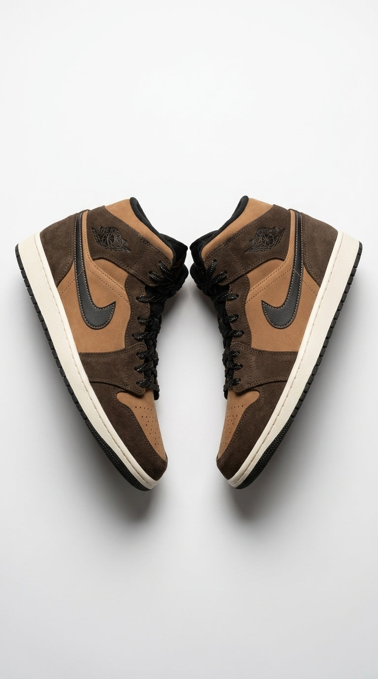 JORDAN 1 MID SE x DARK CHOCOLATE
