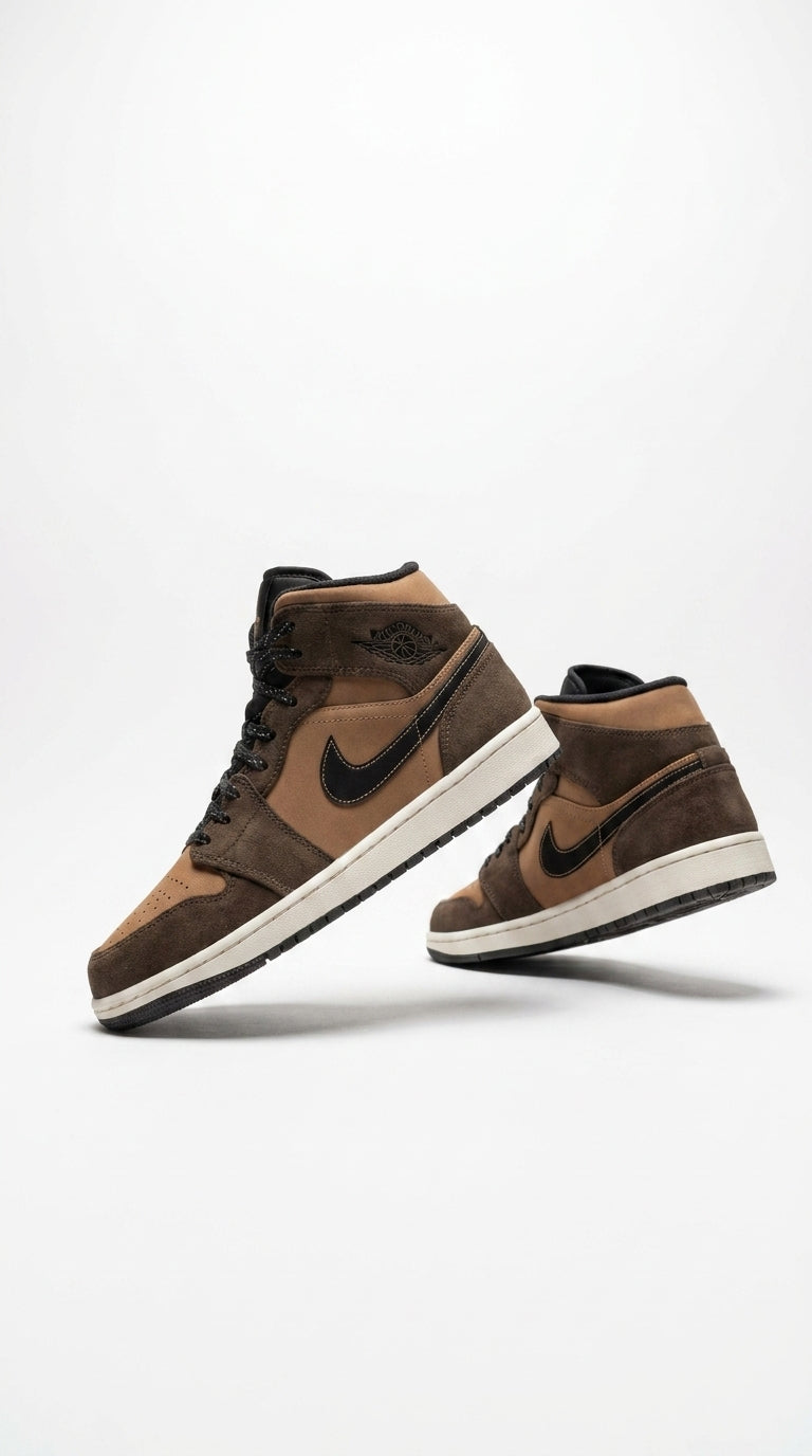 JORDAN 1 MID SE x DARK CHOCOLATE
