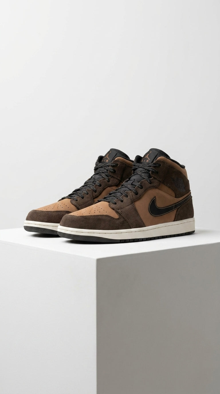 JORDAN 1 MID SE x DARK CHOCOLATE