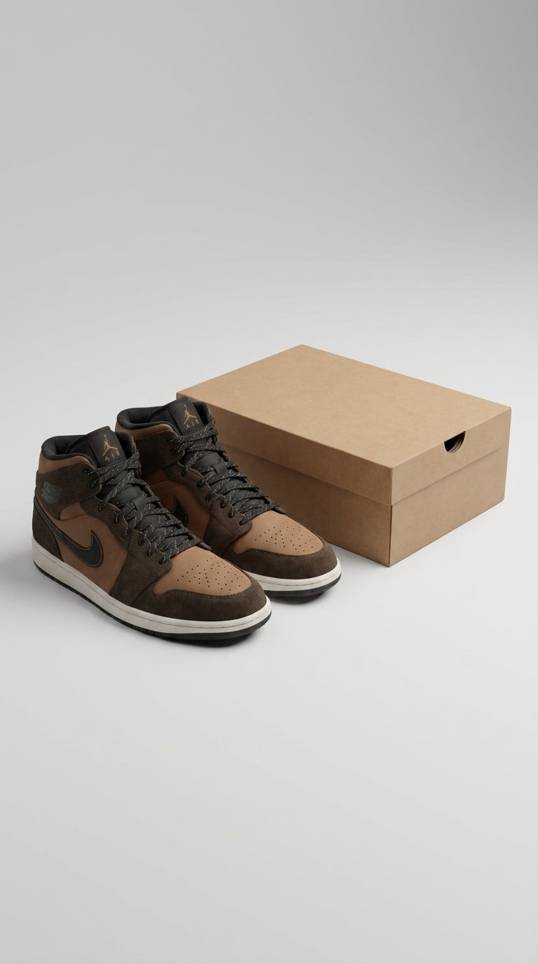 JORDAN 1 MID SE x DARK CHOCOLATE