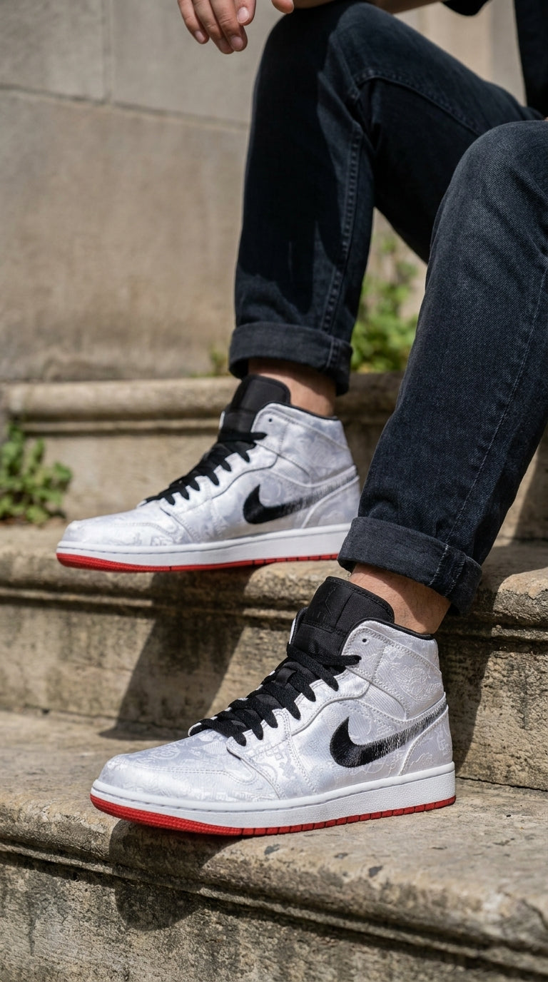 JORDAN 1 MID SE x FEARLESS EDISON CHEN CLOT