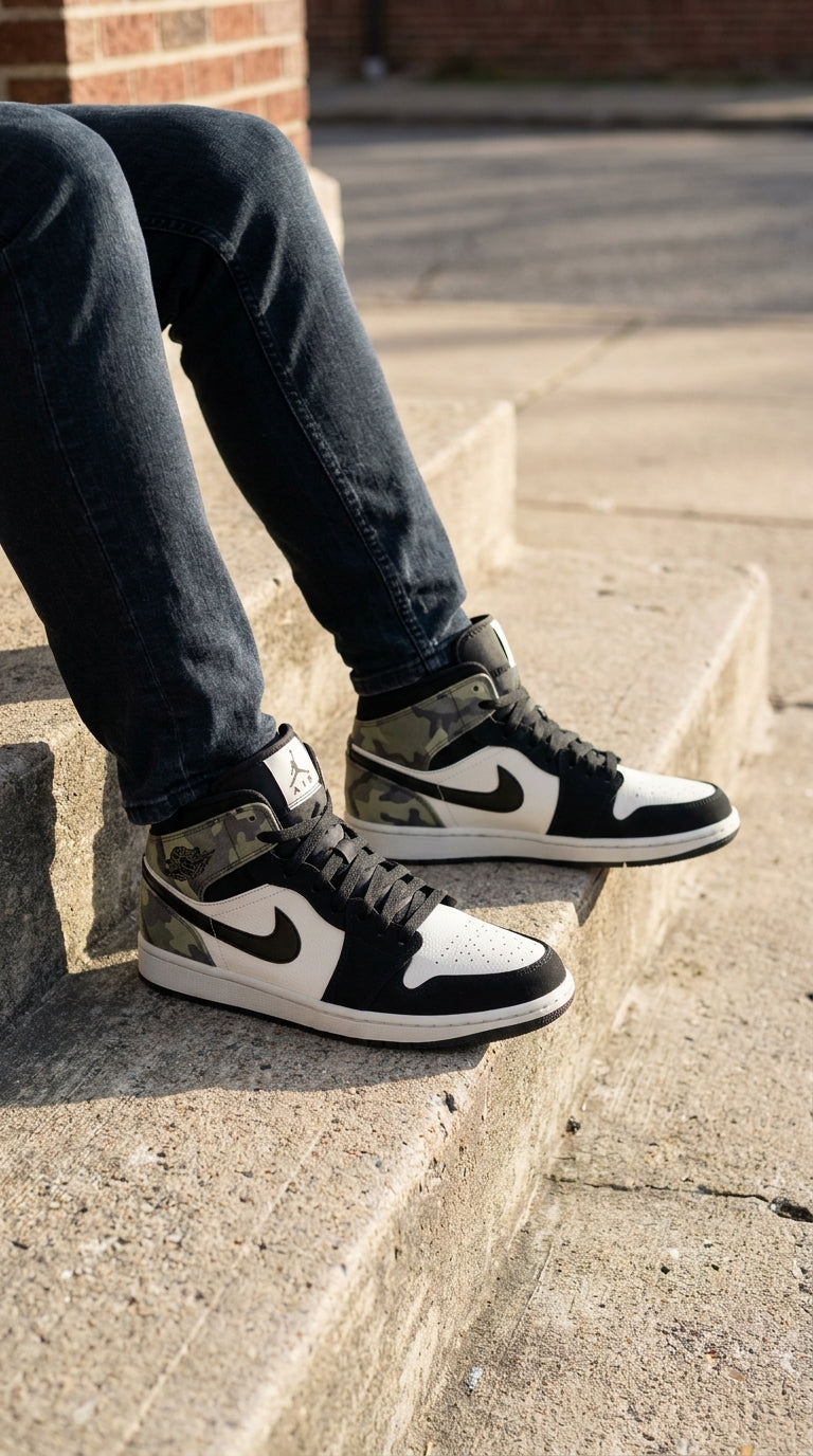 JORDAN 1 MID x CAMO