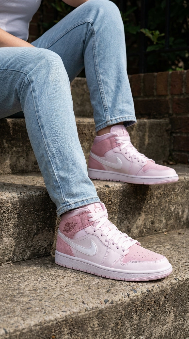 JORDAN 1 MID x DIGITAL PINK