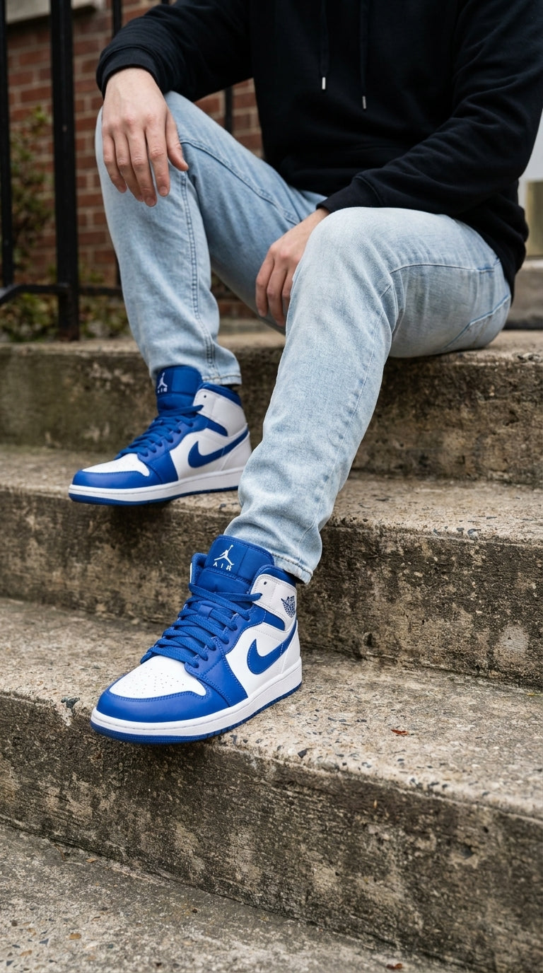 JORDAN 1 MID x HYPER ROYAL