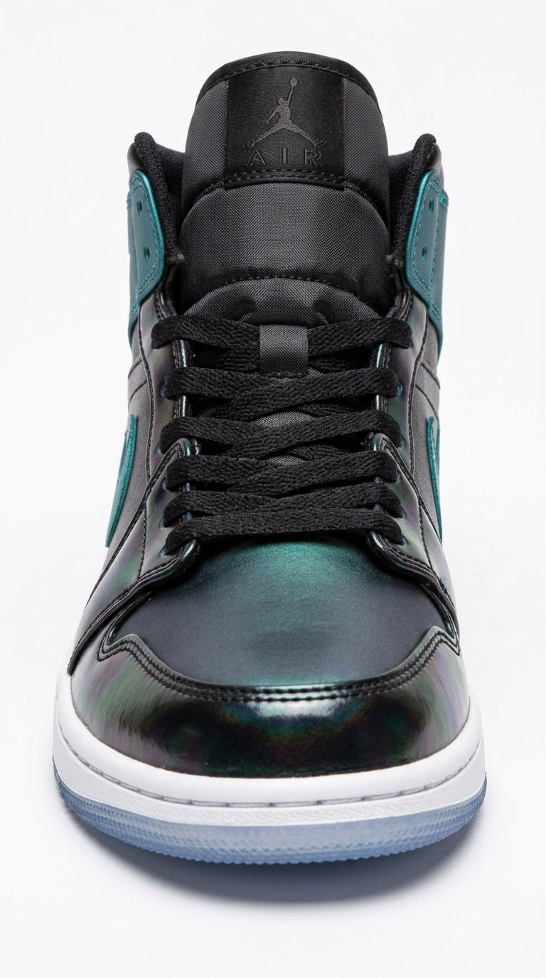 JORDAN 1 MID x IRIDESCENT BLACK
