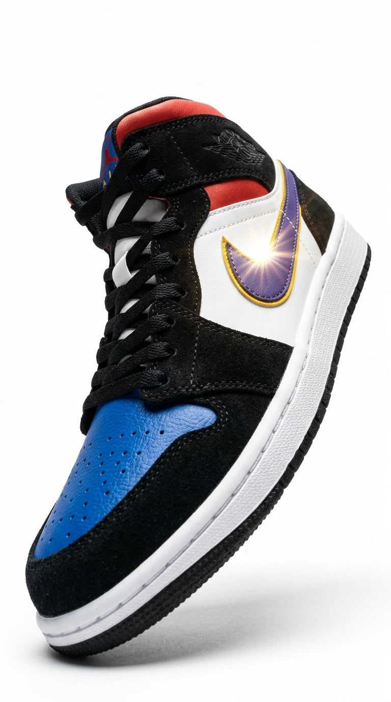 JORDAN 1 MID x LAKERS TOP 3
