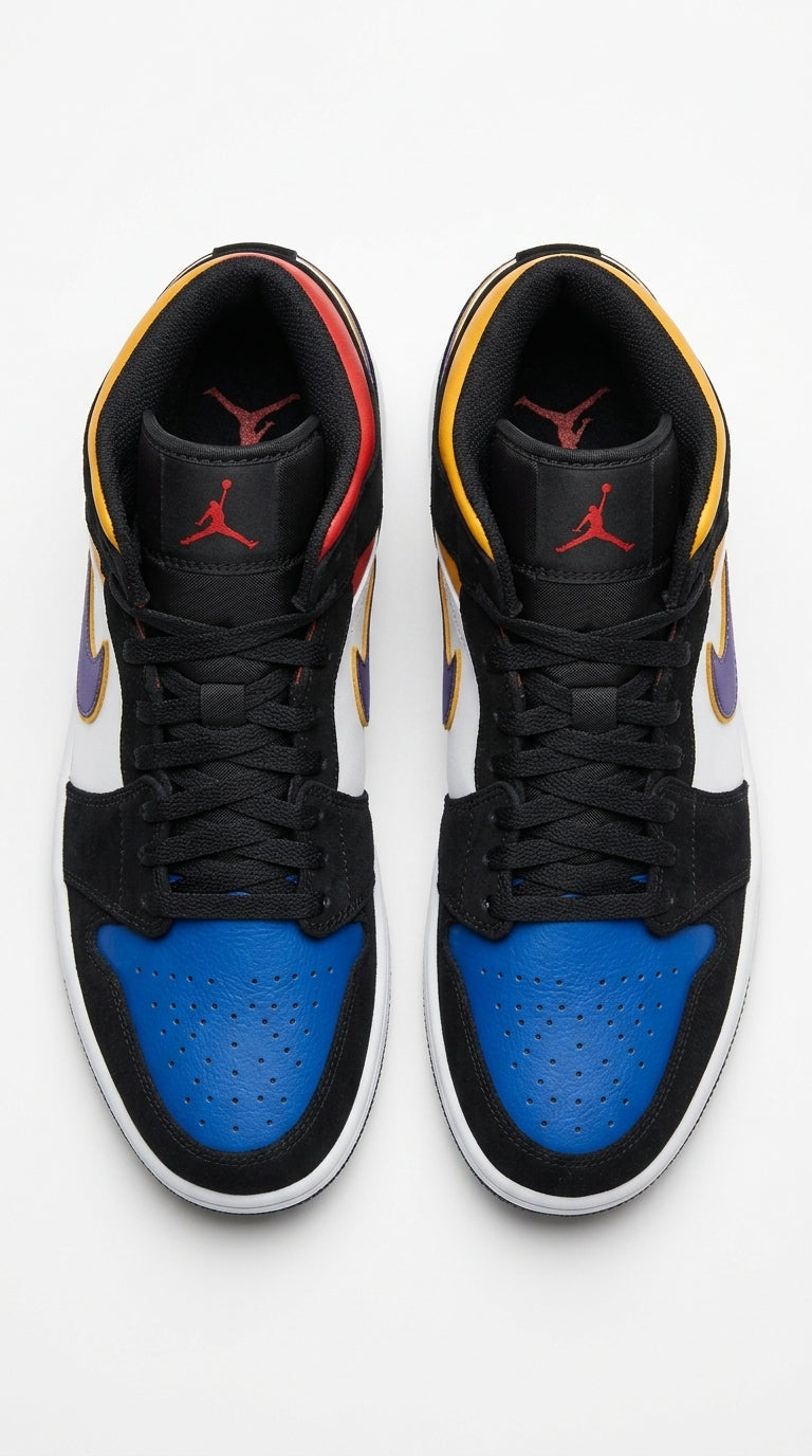 JORDAN 1 MID x LAKERS TOP 3