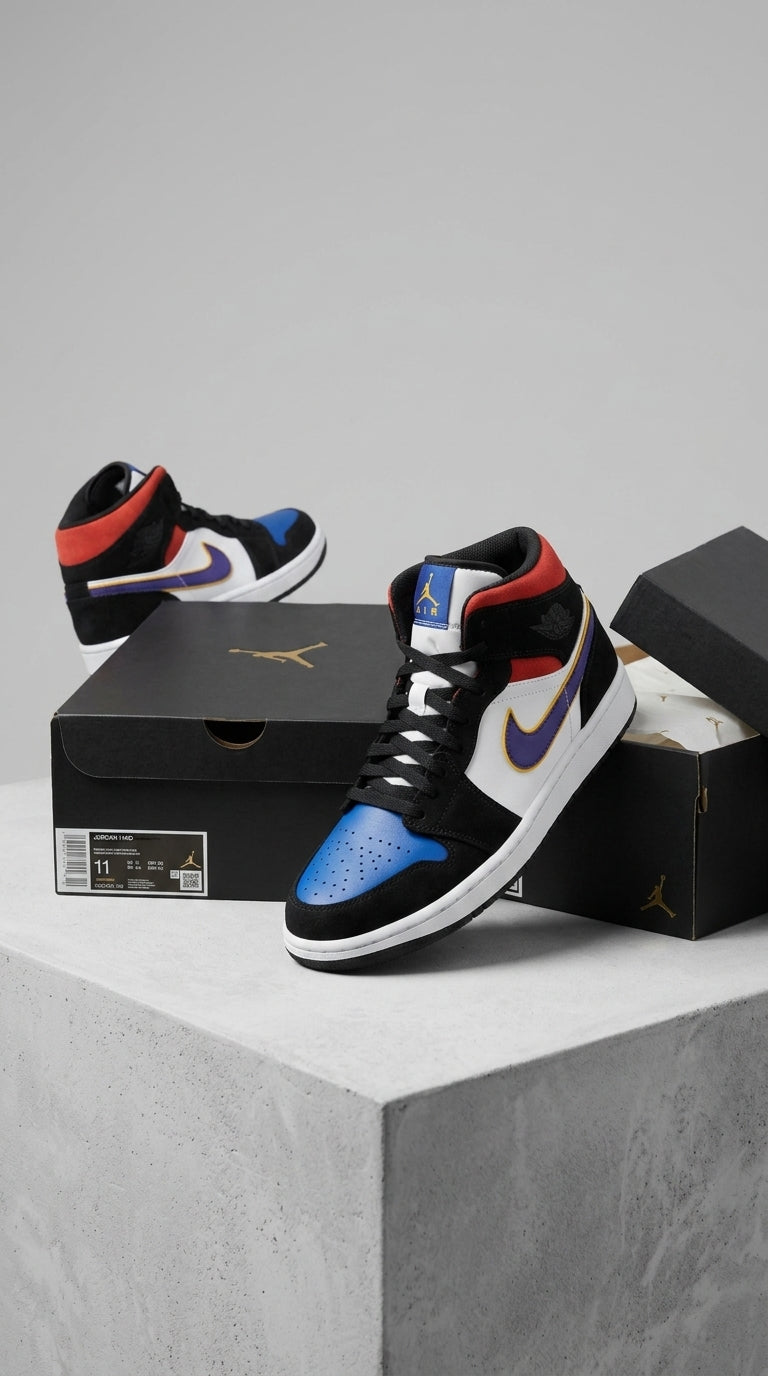 JORDAN 1 MID x LAKERS TOP 3