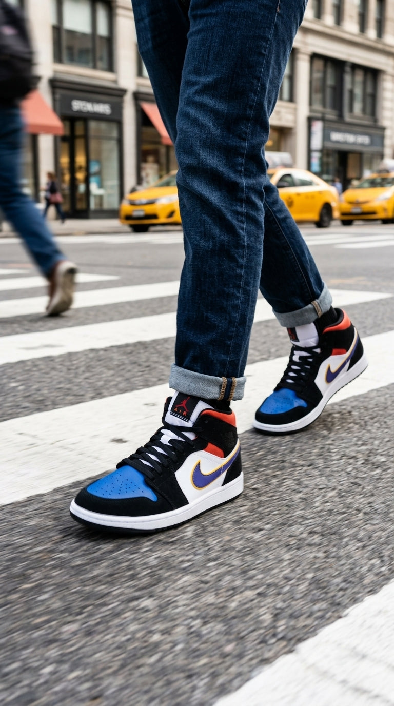 JORDAN 1 MID x LAKERS TOP 3
