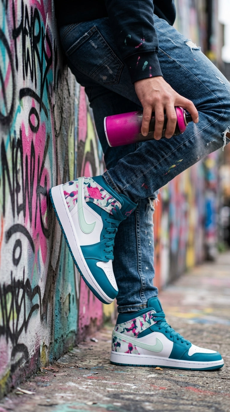 JORDAN 1 MID x PAINT STROKE