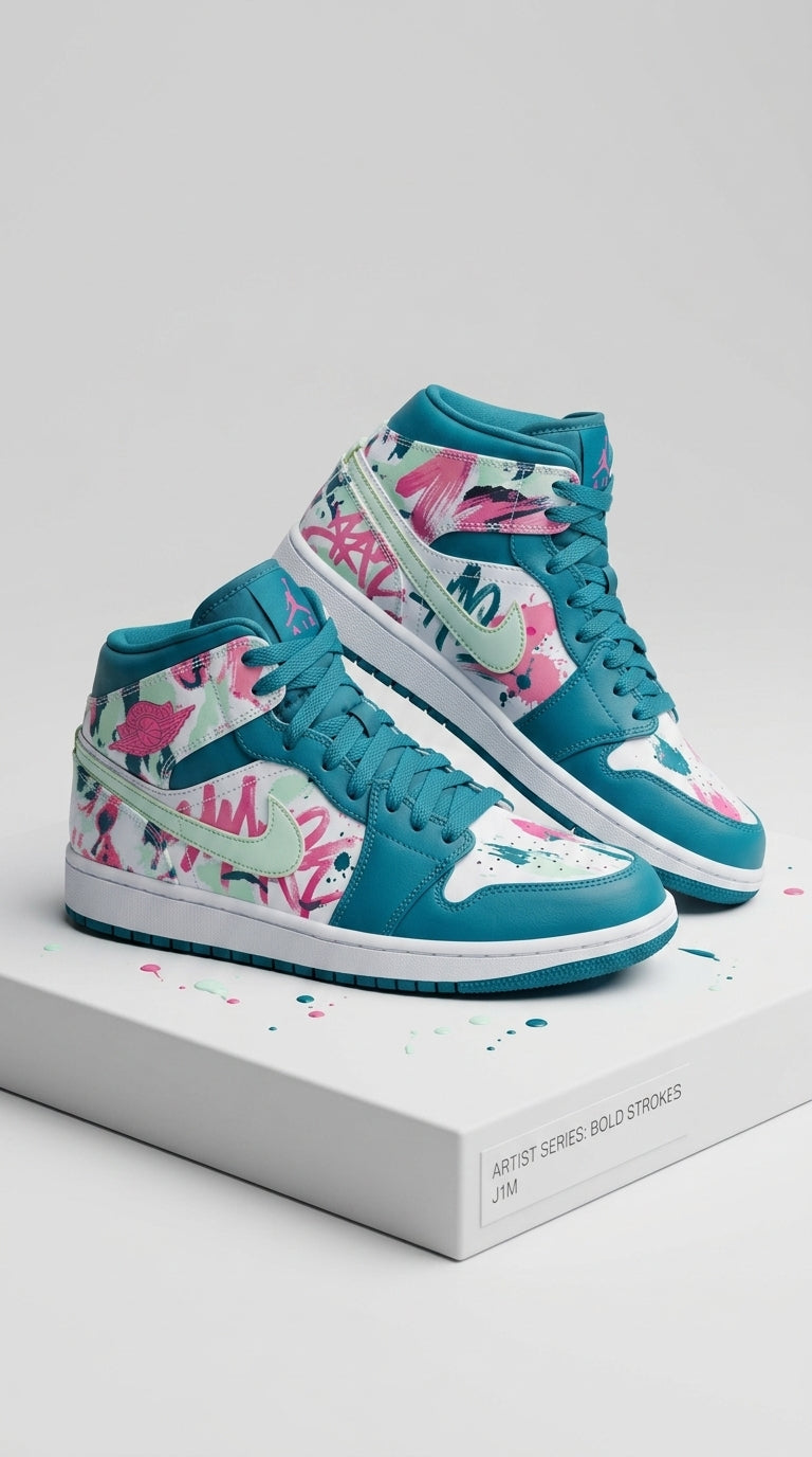 JORDAN 1 MID x PAINT STROKE