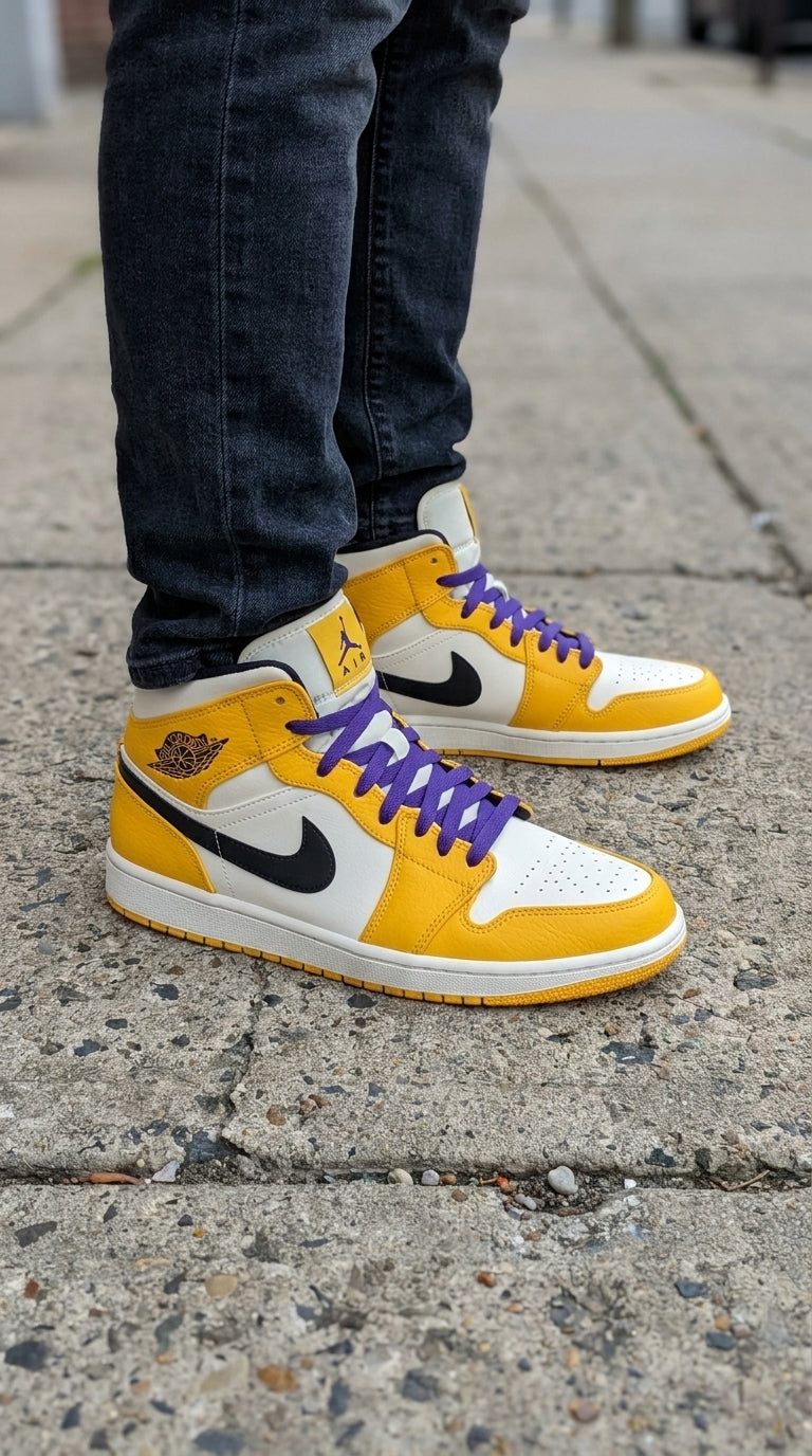 JORDAN 1 MID x SE LAKERS