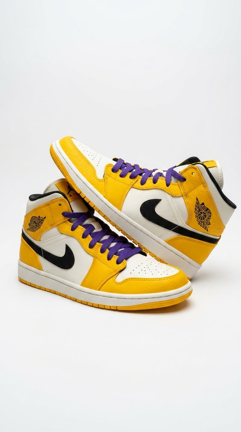 JORDAN 1 MID x SE LAKERS