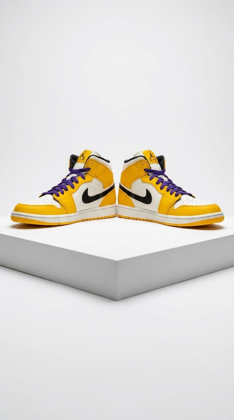 JORDAN 1 MID x SE LAKERS
