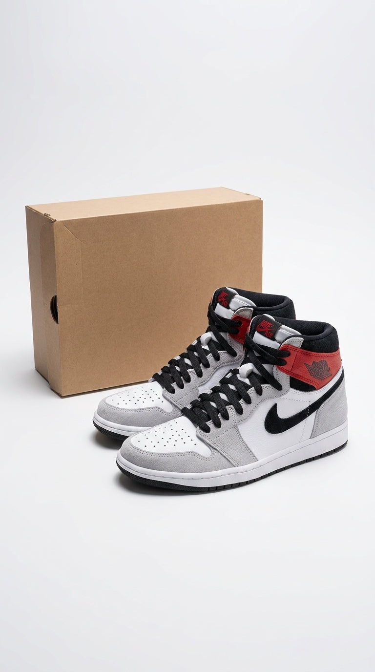JORDAN 1 RETRO HIGH x LIGHT SMOKE GREY