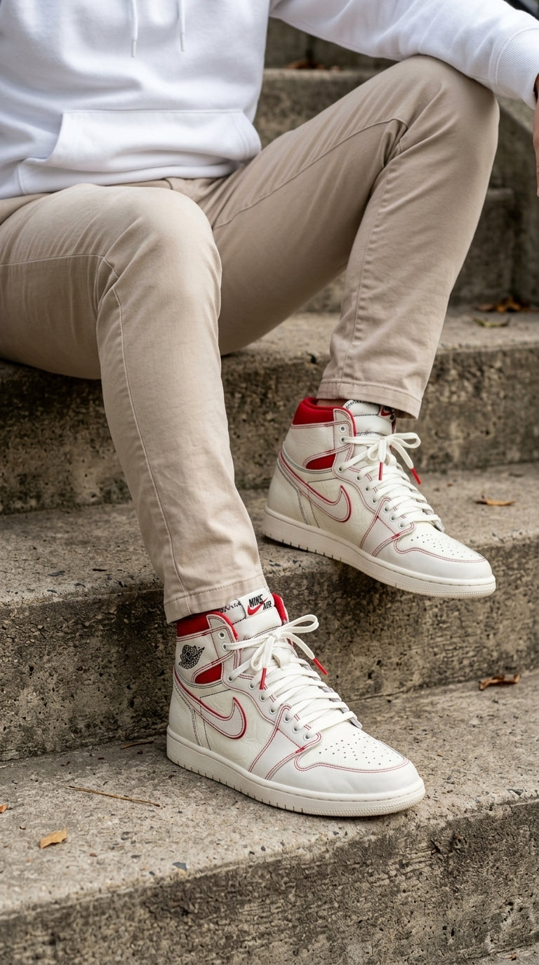 JORDAN 1 RETRO HIGH x PHANTOM GYM RED