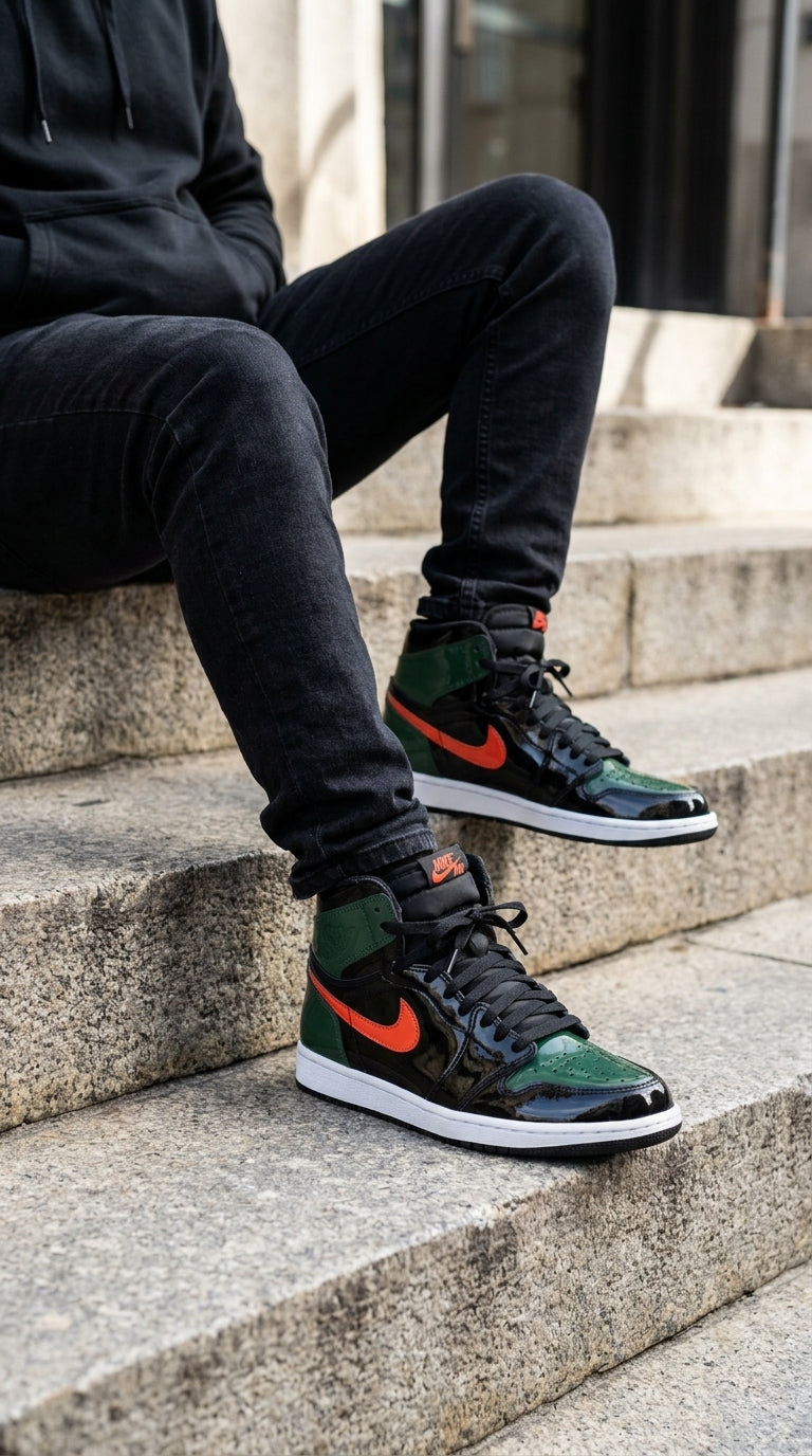 JORDAN 1 RETRO HIGH x SOLEFLY ART BASEL BLACK