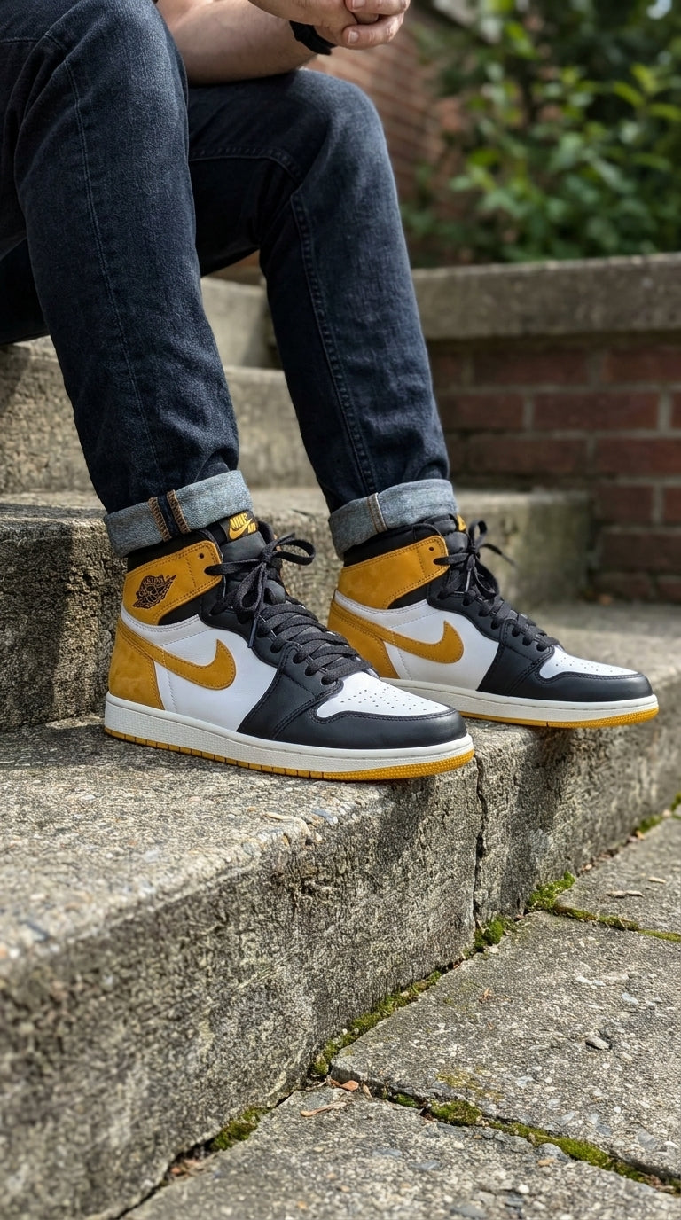 JORDAN 1 RETRO HIGH x YELLOW OCHRE