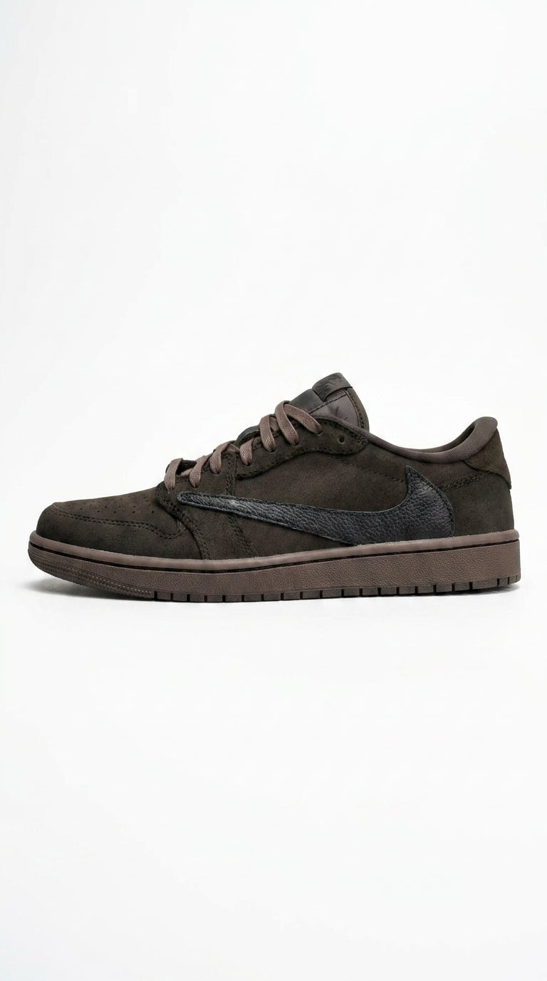 JORDAN 1 RETRO LOW OG SP x TRAVIS SCOTT VELVET BROWN