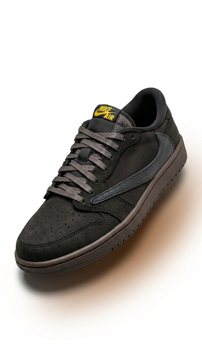 JORDAN 1 RETRO LOW OG SP x TRAVIS SCOTT VELVET BROWN