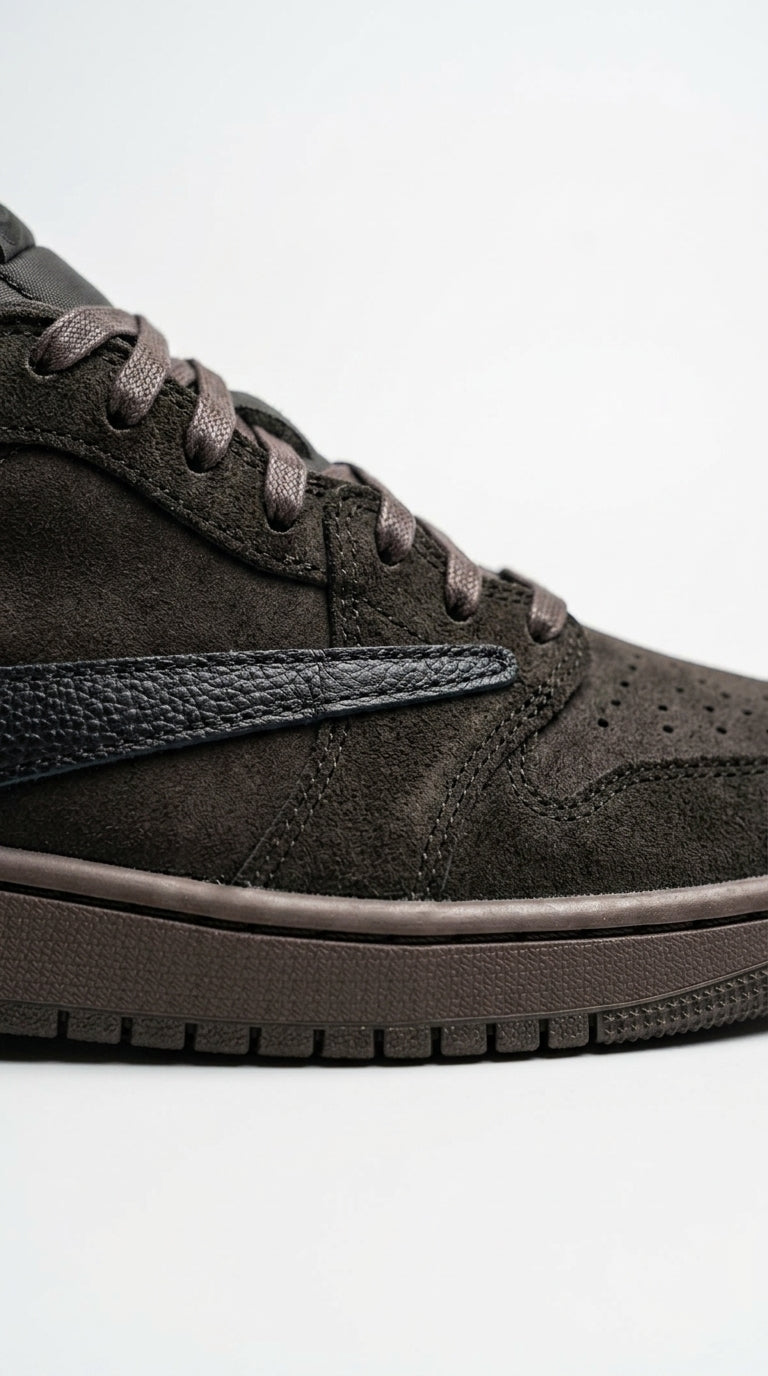 JORDAN 1 RETRO LOW OG SP x TRAVIS SCOTT VELVET BROWN
